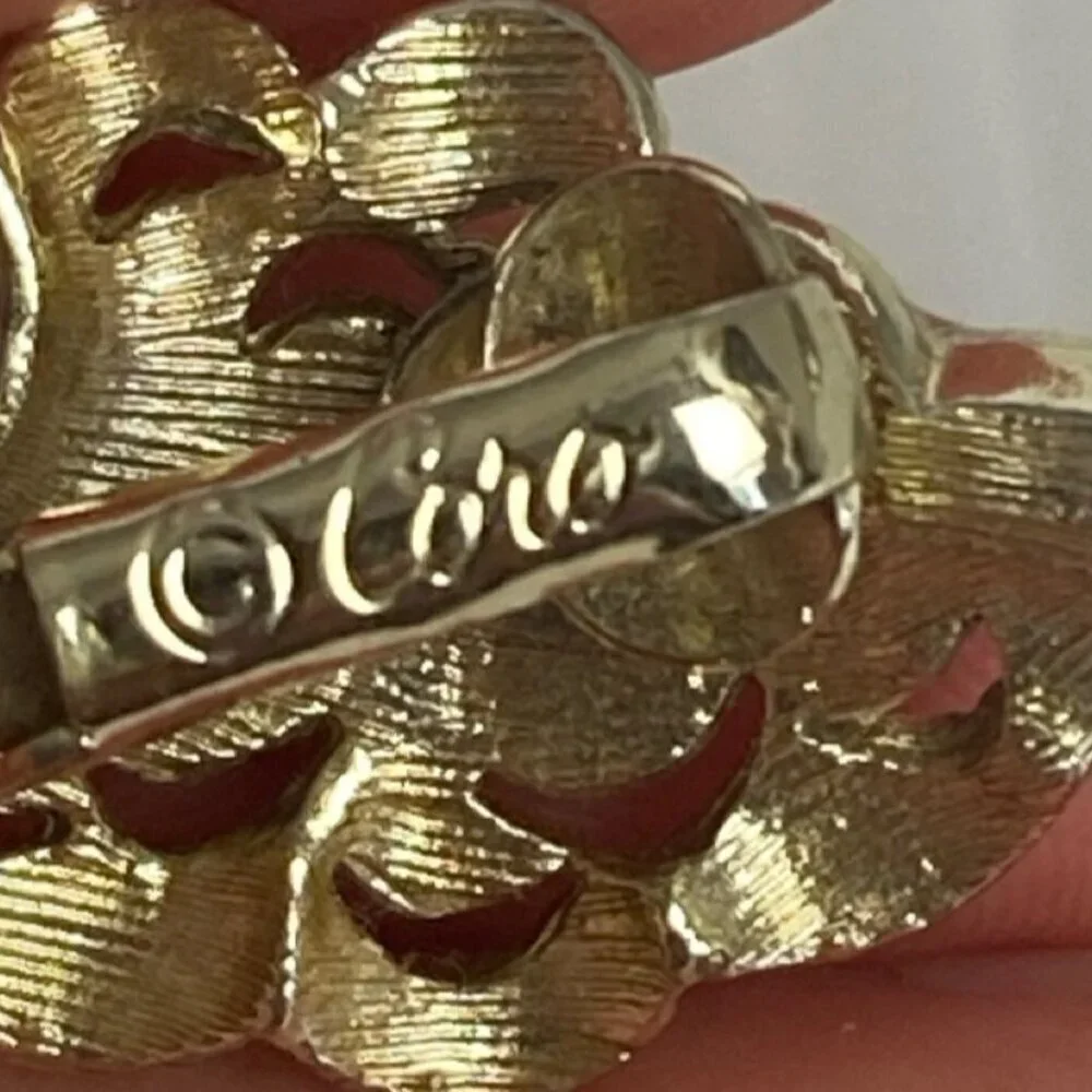 Vintage Designer Costume Clip On Earrings Signed Coro Trifari Monet Lisner 6 Pr